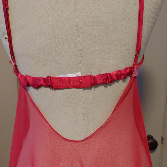 Velvet Baby Doll Victoria’s Secret Angels Bow Tie Nightie Teddie Teddy Lingerie - Picture 6 of 7